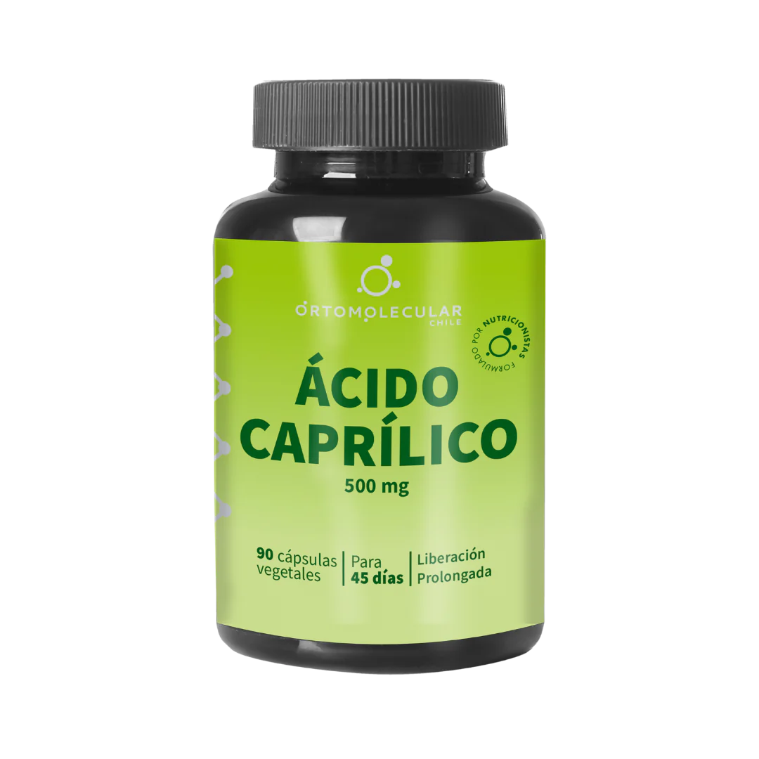 Ácido Caprílico 500mg 90 caps - Ortomolecular