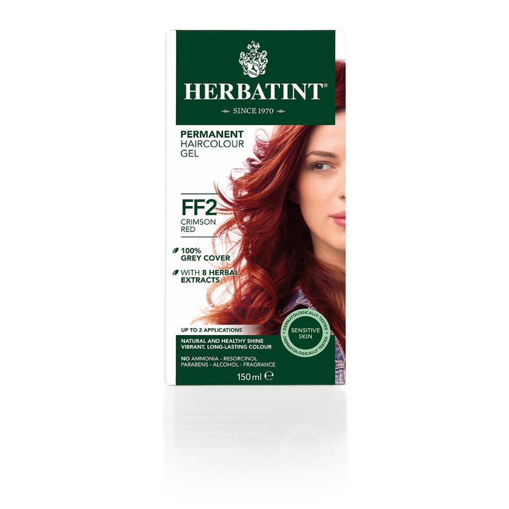 Tintura Permanente Natural FF2 Rojo Carmesi Herbatint - 150ml