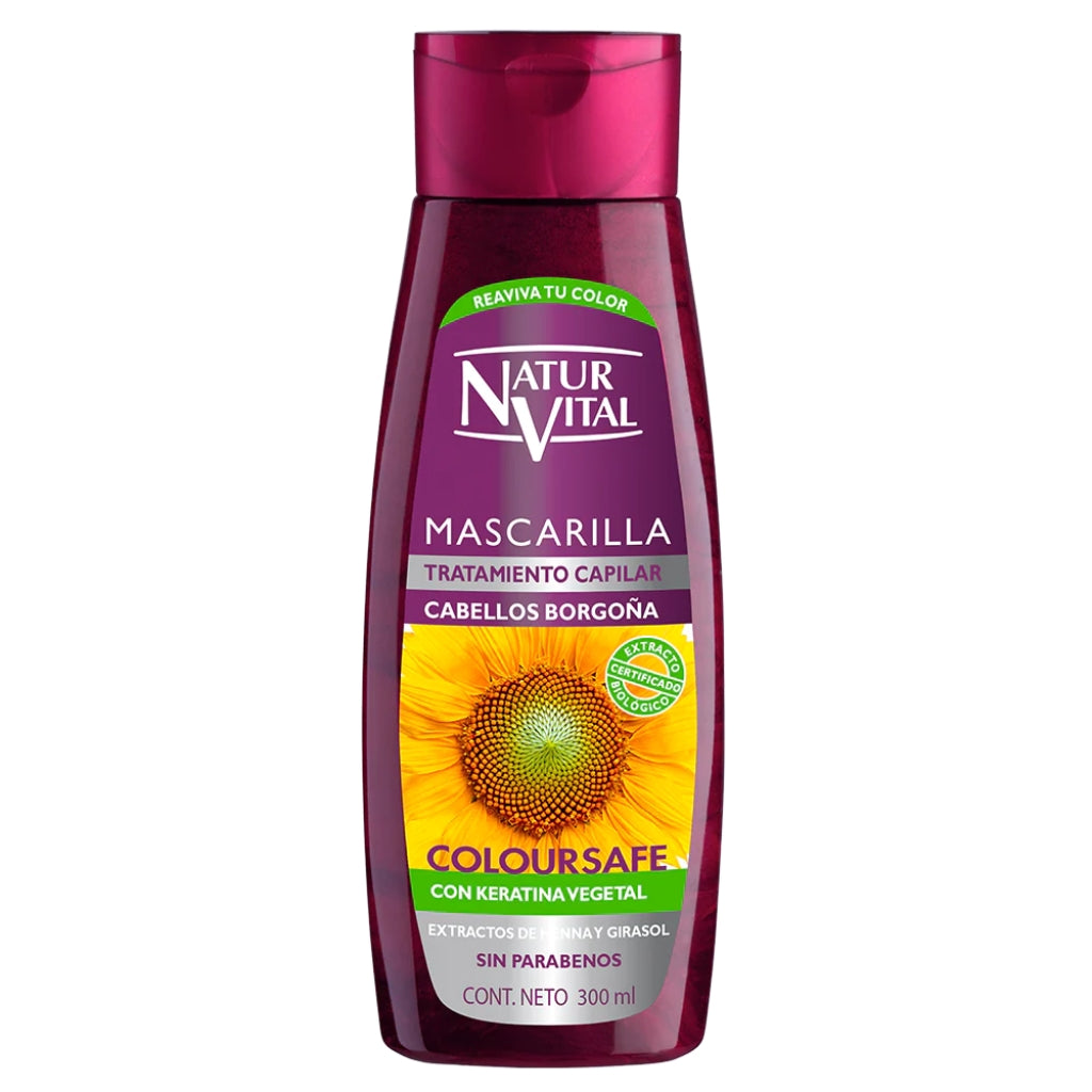 Mascarilla Coloursafe Cabellos Borgoña - 300ml