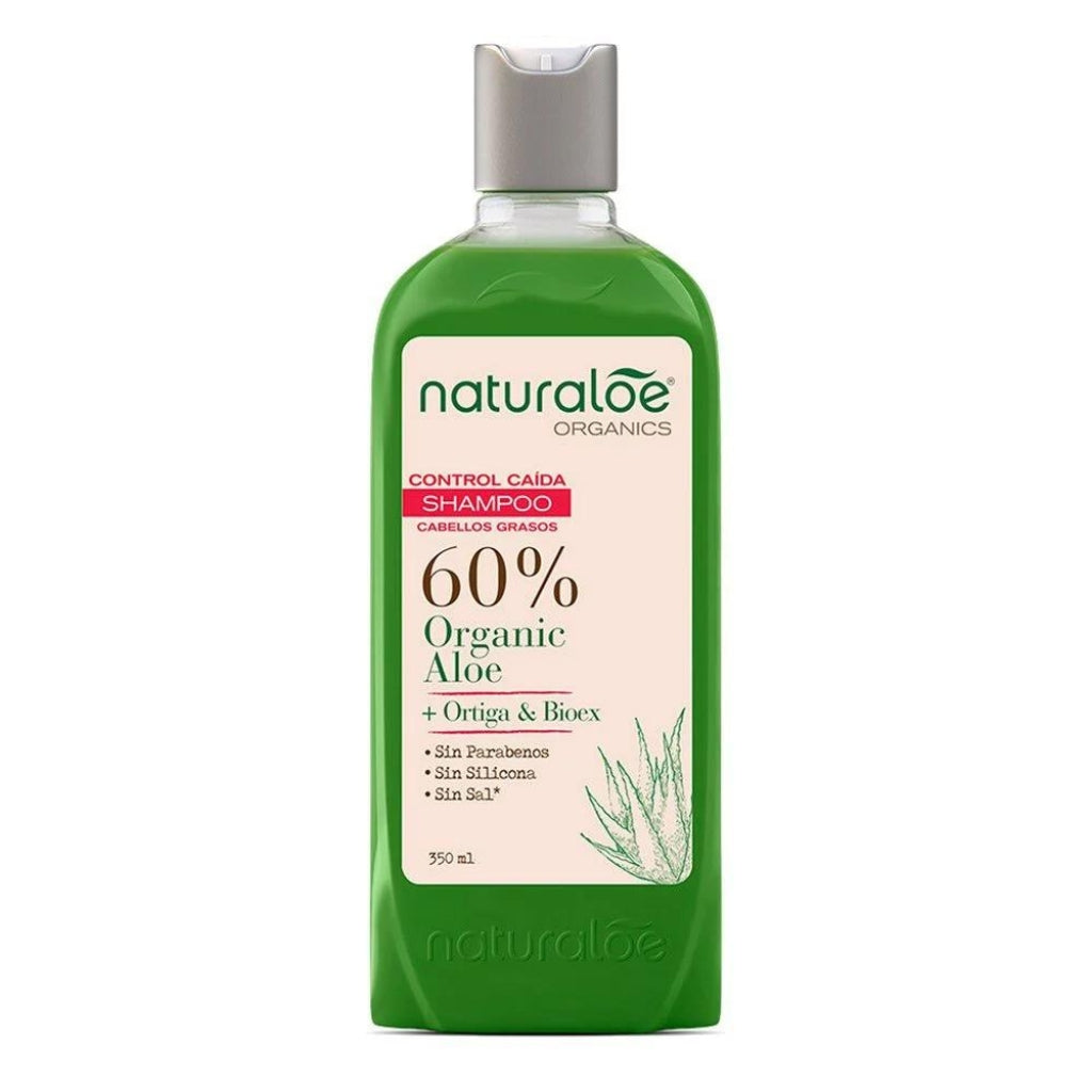 Shampoo Control Caída Cabellos Grasos Naturaloe - 350ml