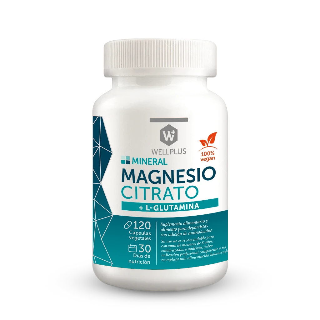 Magnesio Citrato + L-Glutamina - 120cap