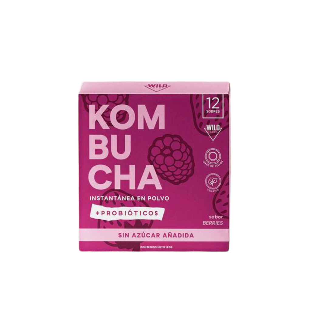 Kombucha Instantánea en Polvo Berries 12Uds - 15Gr