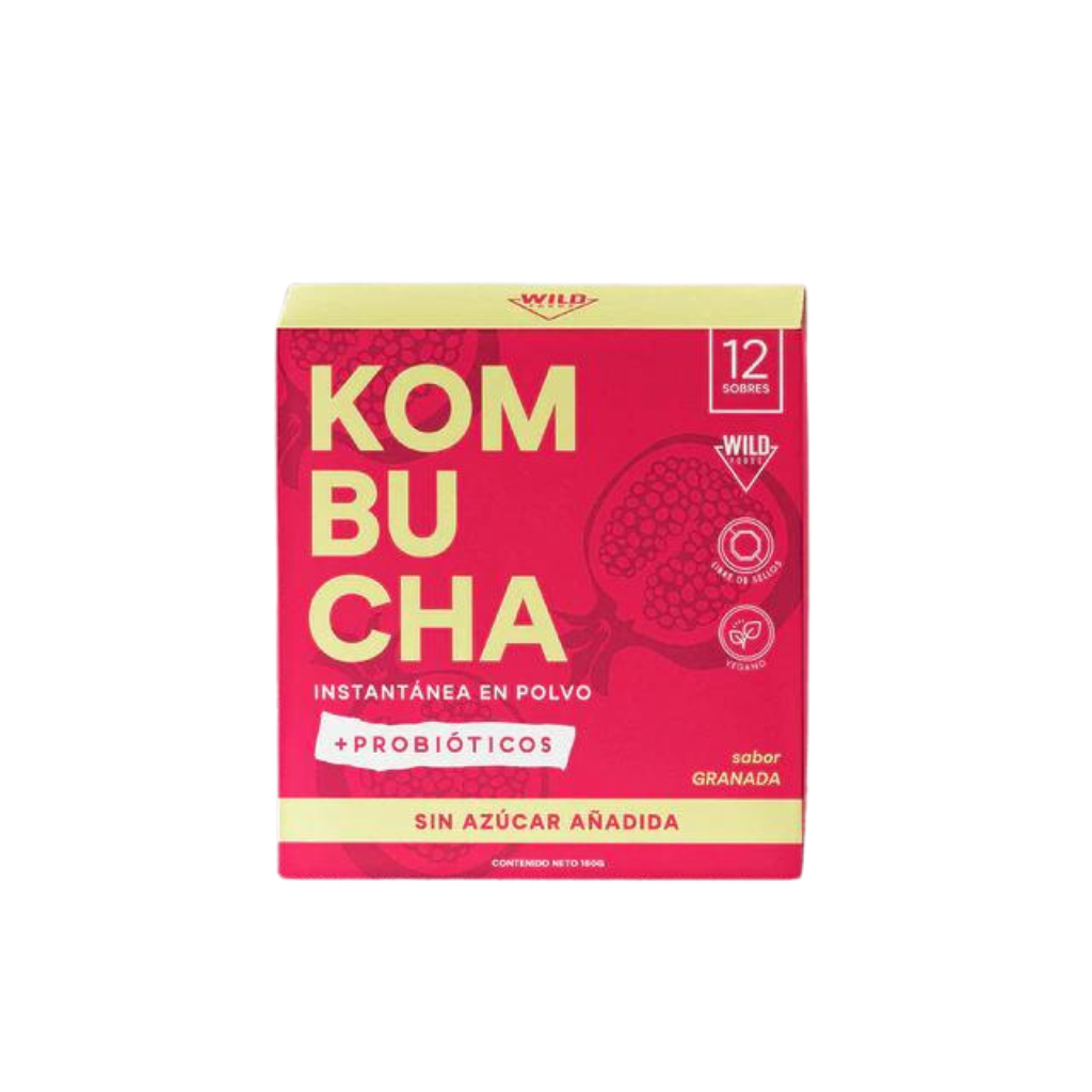 Kombucha Instantánea en Polvo Granada 12Uds - 15Gr