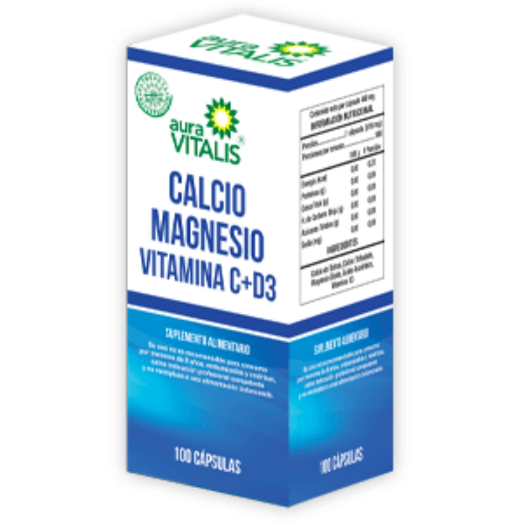 Calcio Magnesio Vitamina C+D3 - 100 cap