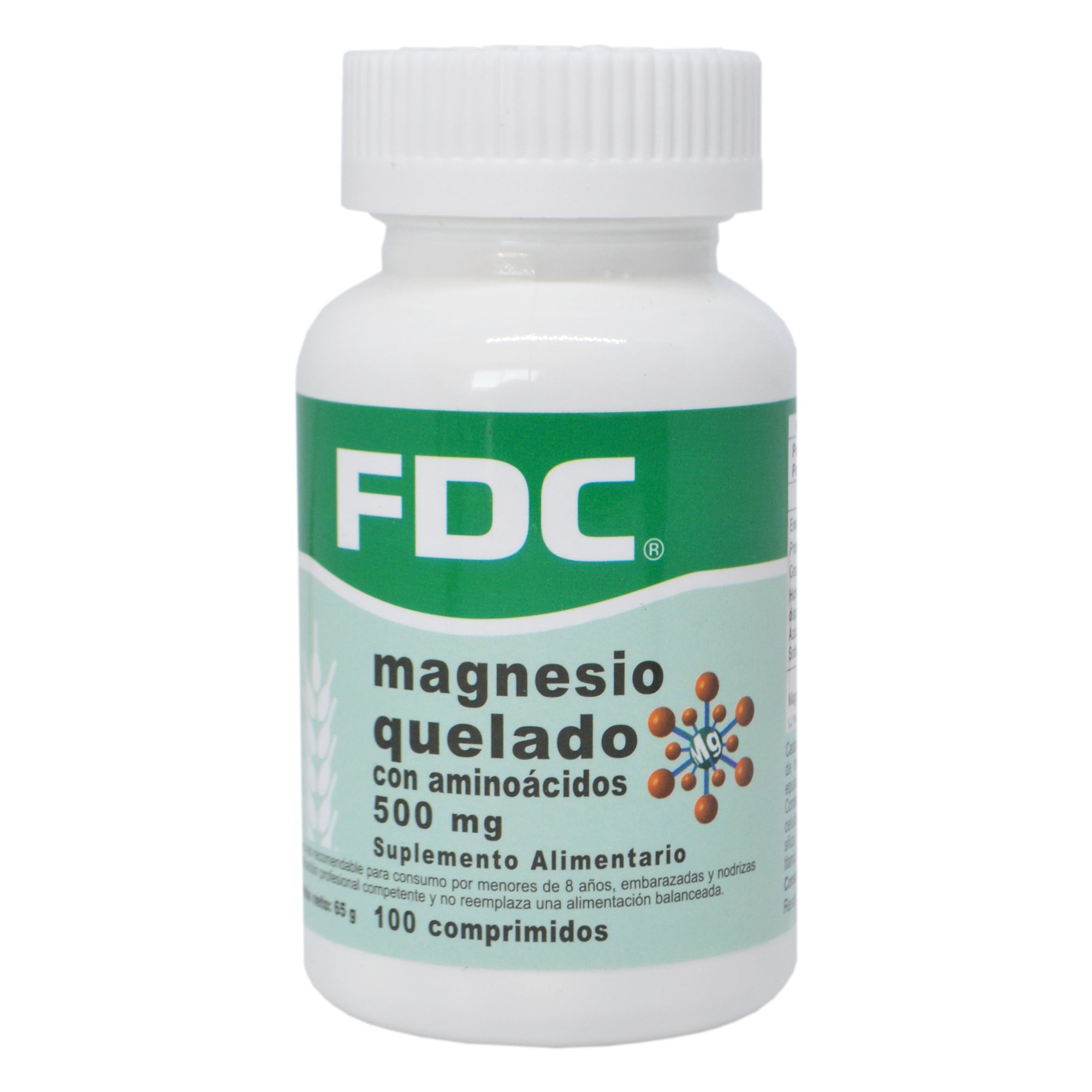 Magnesio Quelado Amionácidos 500Mg - 100 comp